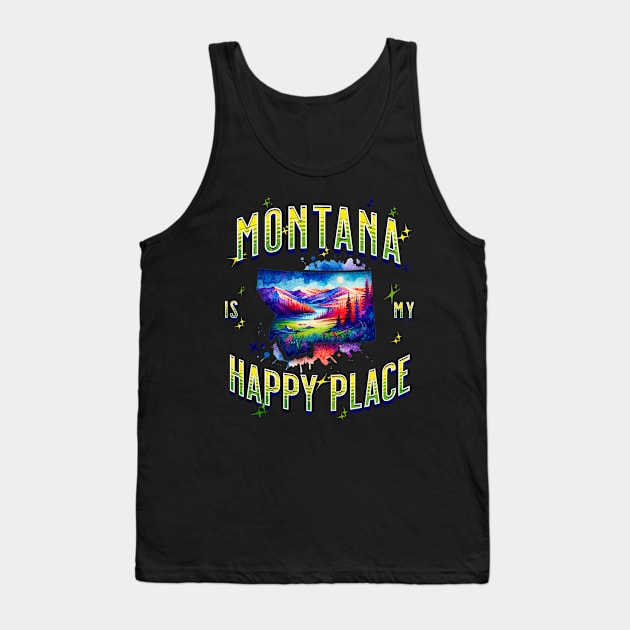 Montana is my Happy Place Tank Top by HSH-Designing